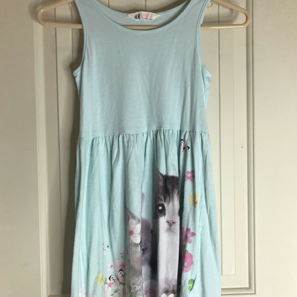 H&M Girls Bunny + Cat Sleveless Dress